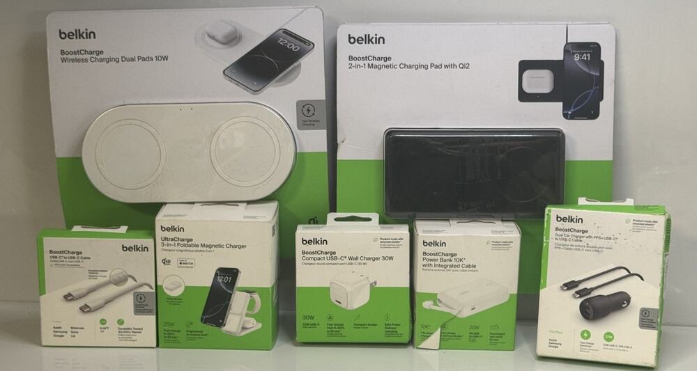 Belkin Ultracharge Wireless Charger (Lot of 7) Qi2 MagSafe USB-C Power Banks+